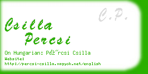 csilla percsi business card